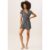 Blue Animal Print Belted Wrap Playsuit