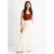 White Tiered Lace Embroidered Long Skirt