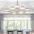 Aluminum Acrylic Chandelier with Three-Colour Changing