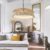 Bohemian Style Handcrafted Woven Hemp Rope Hanging Pendant Lights