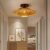 Bamboo Radiance Handwoven LED Ceiling Light