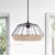 Geometric Rattan Pendant Light for a Touch of Natural Modernity