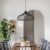 Industrial Style Black Iron Pendant Light with Spiral Design