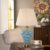 Colorful Handcrafted Ceramic Table Lamp – Ideal for Bedroom, Desk & Living Room