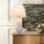 3D Pure White Ceramic Spiral Vase Table Lamp with Fabric Shade