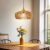 Handmade Wood Pendant Light Fixture – Warm Natural Style Lighting