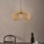 Rustic Dining Room Woven Rattan Paper Rope Iron Chandelier for Kitchen Aisle Reading Corner