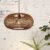 Natural Bamboo Woven Round Pendant for Warm Kitchen Pendant Lighting