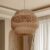 Japanese Hollow Weave Rattan Pendant Light Warm Brown Elegance