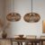 Natural Bamboo Woven Round Pendant for Warm Kitchen Pendant Lighting