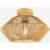 Rustic Hemp Rope Flush Ceiling Light – Handwoven Rattan Fixture for Hallways & Entryways