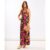 Pink Floral Maxi Dress | Clothing Size: 10