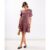 Red Floral Puff Sleeve Mini Dress | Clothing Size: 8