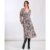 Mono Animal Tiered Chiffon Midi Dress | Clothing Size: 10