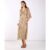 Leopard Printed Shimmer Midi Dress | Clothing Size: 10