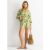Green Abstract Belted Bardot Viscose Playsuit