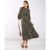 Black Spotty 3/4 Sleeve Midi Dress | Clothing Size: 10