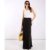 Black Satin Maxi Slip Skirt | Clothing Size: 10
