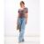 Multicoloured Floral Ruched Top | Clothing Size: 10