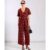 Red Floral Flutter Sleeve Jumpsuit | Clothing Size: 12