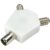 TV Aerial to 2x F-Type Splitter