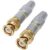 BNC Plug Connector Video or CCTV etc 2 Pack