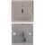 HDMI Wallplate – Steel Finish with Rear HDMI Connector
