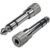 Nickel 6.35mm (Male) to 3.5mm (Female) Stereo Adapter