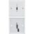 Single HDMI Wall Plate White Steel Finish with Rear HDMI Connector