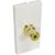 Single Phono Yellow Faceplate Module Euromod Wall Plate Module