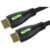 Green LED Lit HDMI Cable Braided 2m 4k Ready