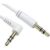 Straight to Angled 3.5mm Stereo Jack Cable 5m White