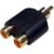 Phono Splitter Adapter 2x RCA Female to 1x RCA Male