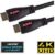 Red LED Light Up Braided HDMI Cable 2m