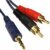 15m 2x Phono to 3.5mm Aux In Cable Shielded