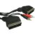 1.5m Scart Plug to Scart Plug plus 2 Phono 1.5m.