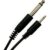 0.5m 6.35mm to 3.5mm Mono Jack Cable Gold Plated