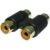 Twin RCA-Female to twin RCA-Female coupler.