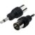 3.5mm Mono (M) to Coaxial (F) Adapter