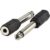 6.35mm Mono Plug to 3.5mm Mono Socket Adapter