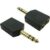 6.35mm (M) to 2x 6.35mm (F) Stereo Splitter – Gold Pins