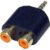 2x Phono to 3.5mm Jack Adapter