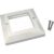 Dual Port Faceplate Frame for Euromod Wall Plate Modules