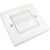 Brush Faceplate Single Gang White