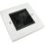 Brush Faceplate Single Gang Black