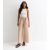 Camel Elasticated Wide leg Tie detail Trousers