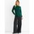 Green Crew Neck Fine Knit Oversized Jumper