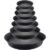 Round Saucer Black – 7 different sizes