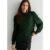 Green Sequin High Neck Loosefit Blouse