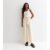 White Elasticated Wide leg Tie detail Trousers